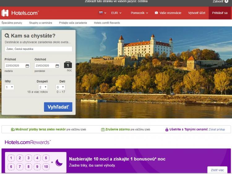 Hotels zľavové kódy a zľavové kupóny