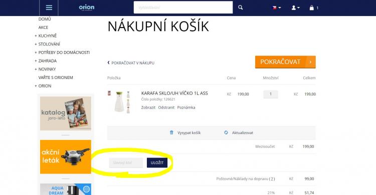 Oriondomacipotreby slevové kupóny a slevové kódy