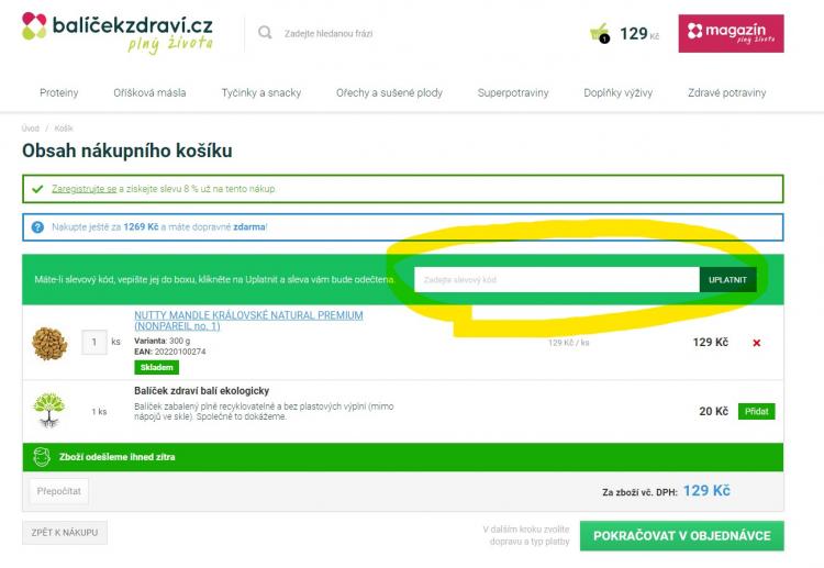 Balicekzdravi slevové kupóny a slevové kódy