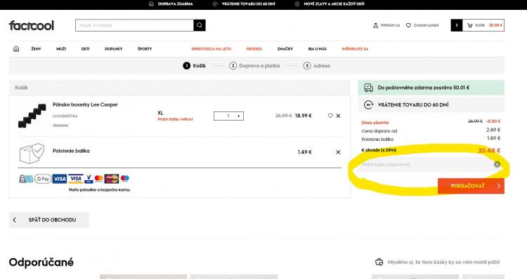 Factcool zľavové kódy a zľavové kupóny
