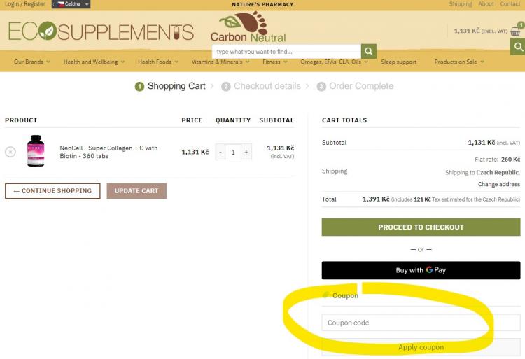Ecosupplements slevové kupóny a slevové kódy